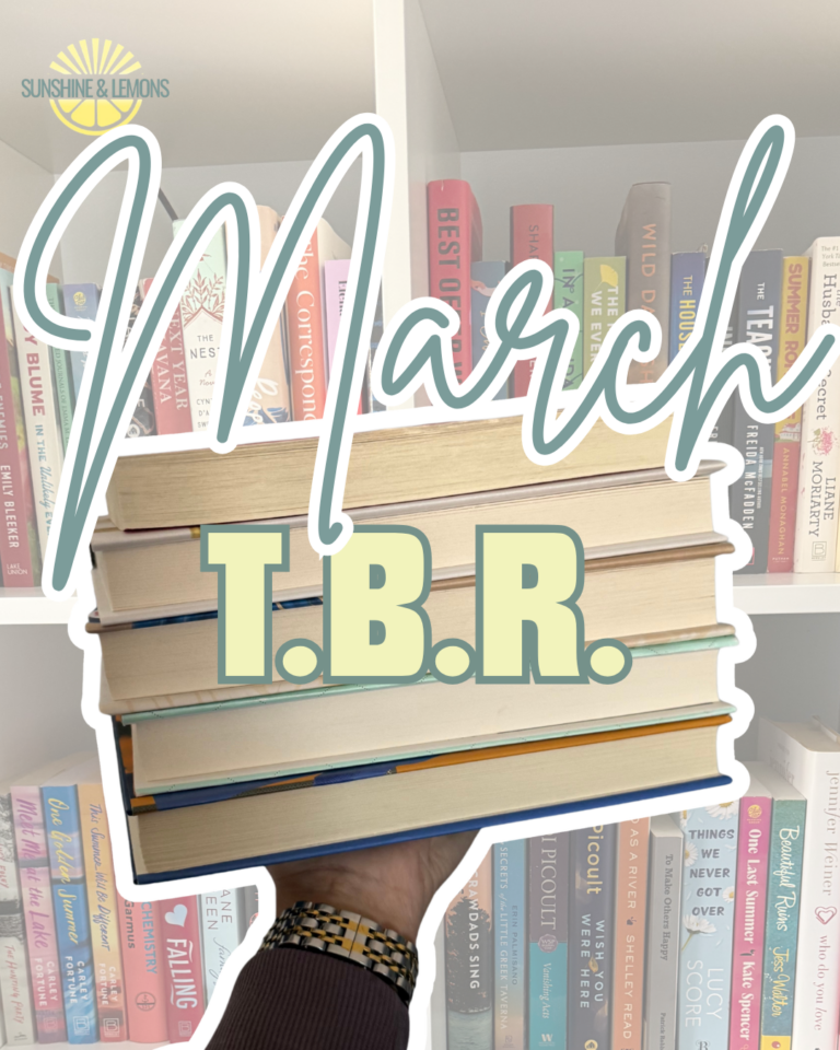 March TBR current books that i plan to read